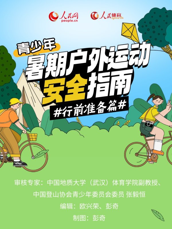 益丰配资 青少年暑期户外运动安全指南·行前准备篇