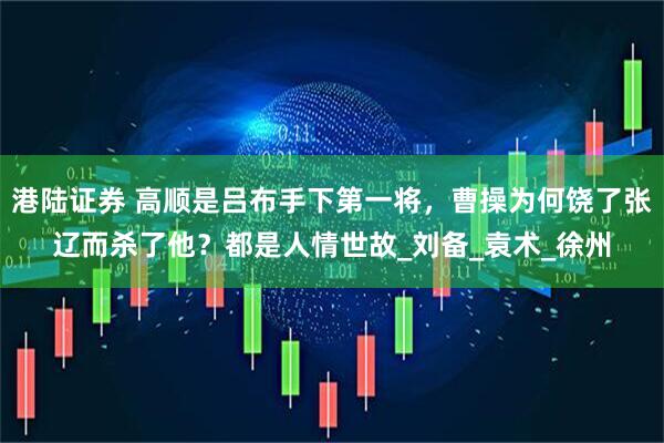 港陆证券 高顺是吕布手下第一将，曹操为何饶了张辽而杀了他？都是人情世故_刘备_袁术_徐州
